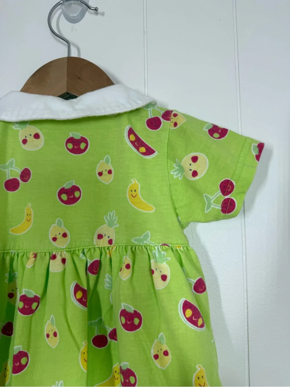 Small Steps Vintage Fruit Print Romper